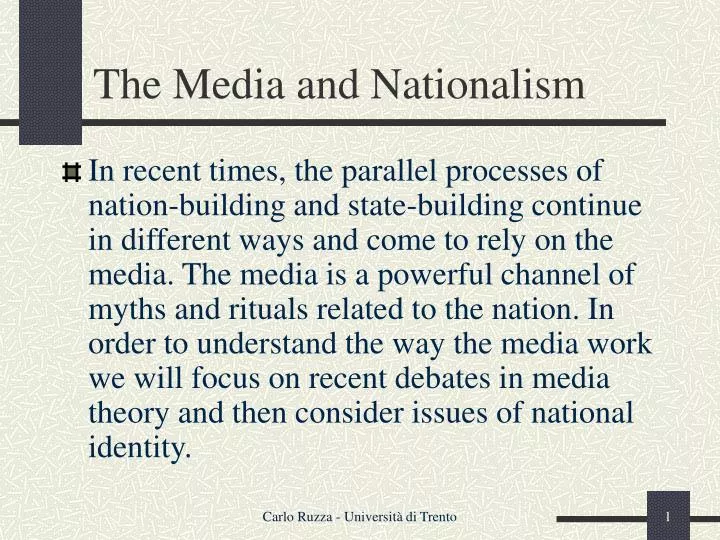 the media and nationalism