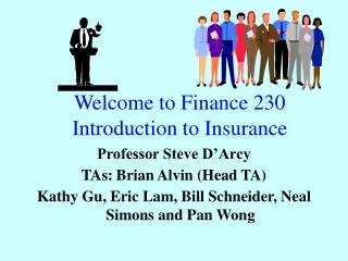 Welcome to Finance 230 Introduction to Insurance