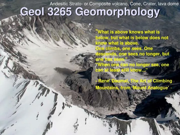 geol 3265 geomorphology