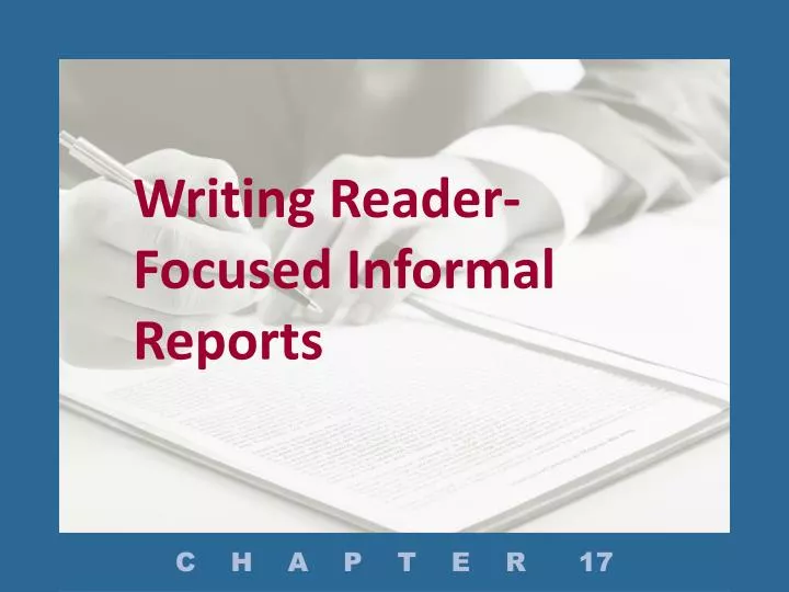 writing reader focused informal reports