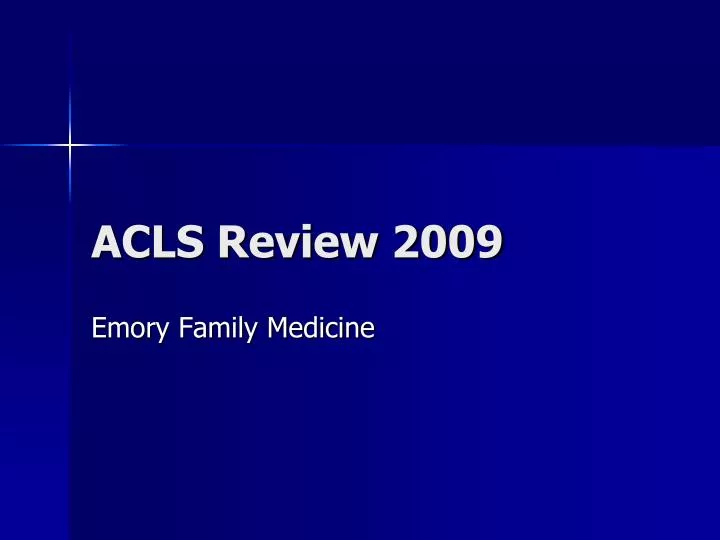 acls review 2009