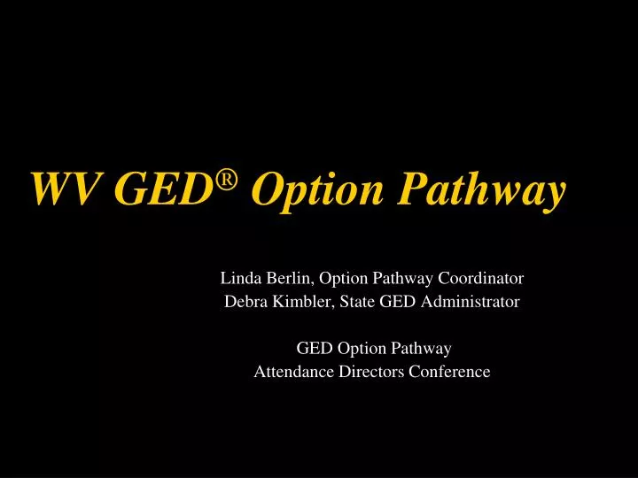 wv ged option pathway