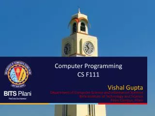 Computer Programming CS F111