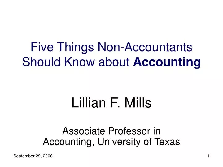 five things non accountants should know about accounting