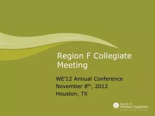 Region F Collegiate Meeting