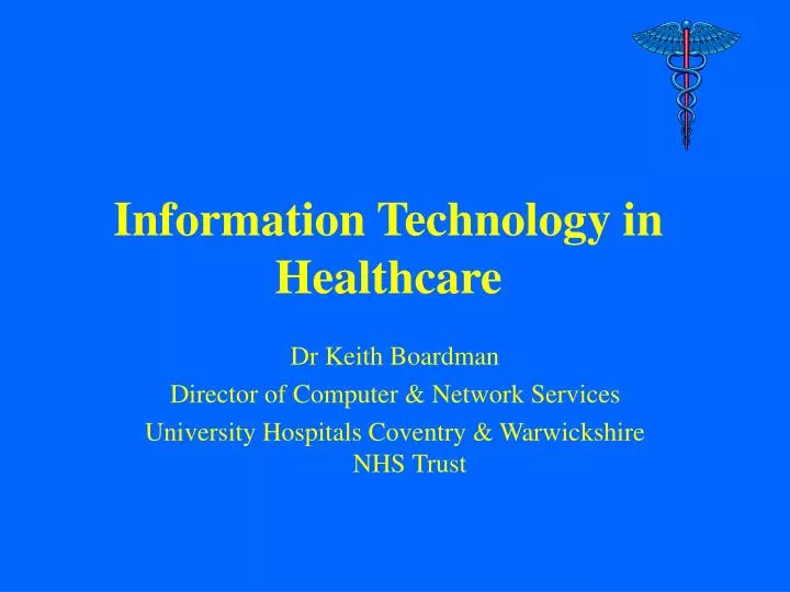 information technology in healthcare