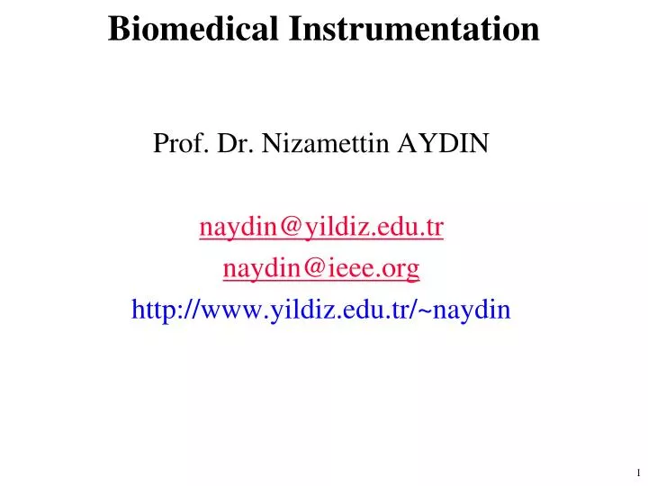 biomedical instrumentation