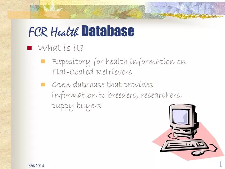 fcr health database