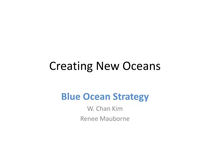 creating new oceans