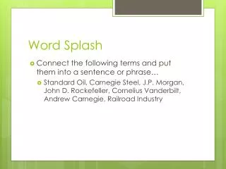 Word Splash
