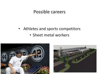 Possible careers