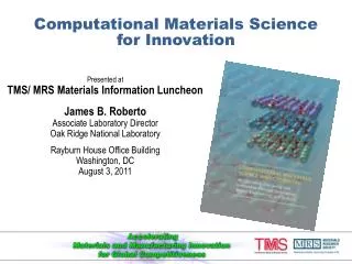 Computational Materials Science for Innovation