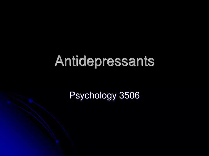 antidepressants