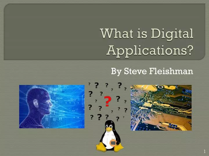 what is digital applications