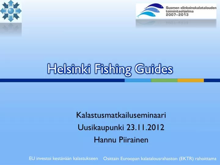 helsinki fishing guides