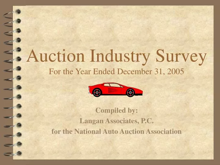 auction industry survey for the year ended december 31 2005