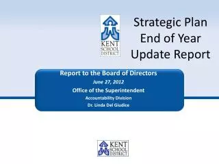 Strategic Plan End of Year Update Report