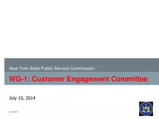 WG-1: Customer Engagement Committee