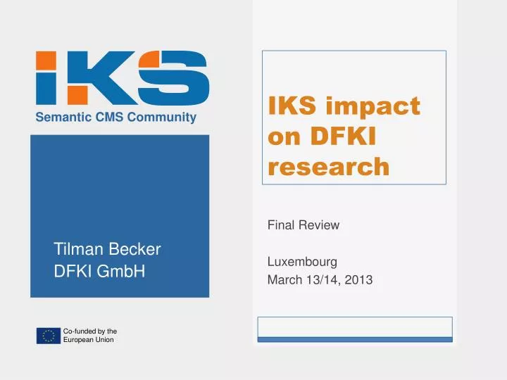 iks impact on dfki research