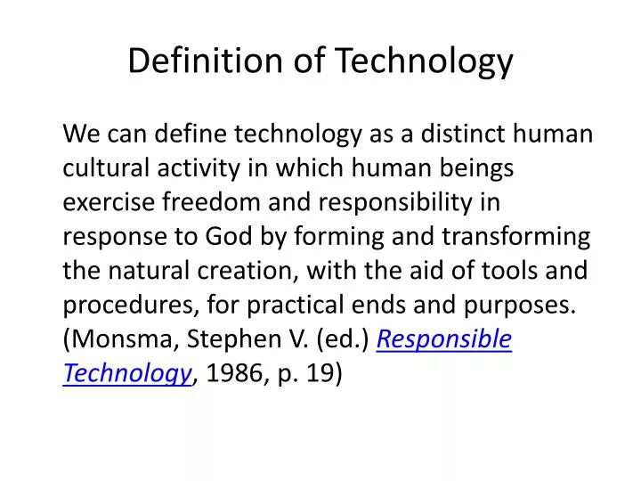 definition of technology