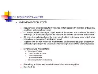 5.1 REQUIREMENTS ANALYSIS