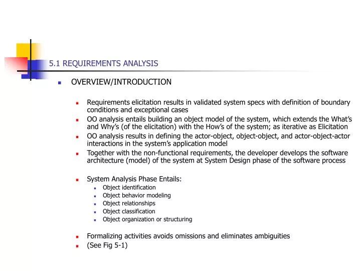5 1 requirements analysis