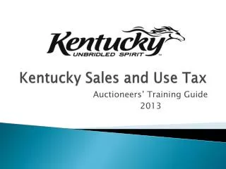 Kentucky Sales and Use Tax