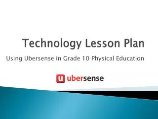 Technology Lesson Plan