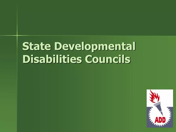 state developmental disabilities councils
