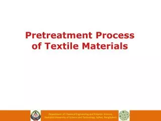 Operation Pretreatment Process of Textile