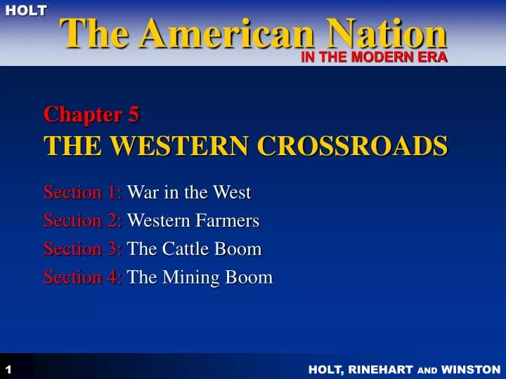 chapter 5 the western crossroads
