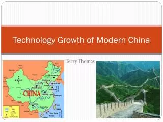 Technology Growth of Modern China