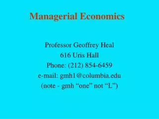 Managerial Economics