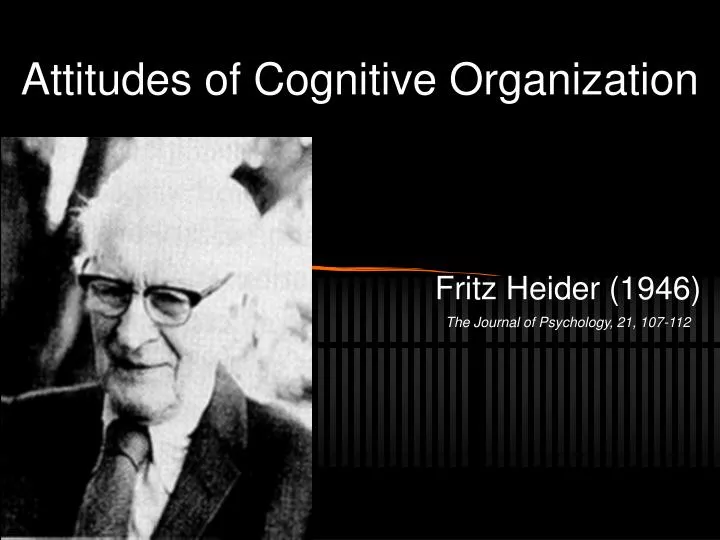 attitudes of cognitive organization