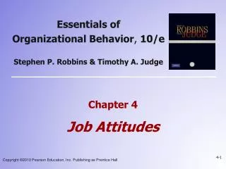 Chapter 4 Job Attitudes