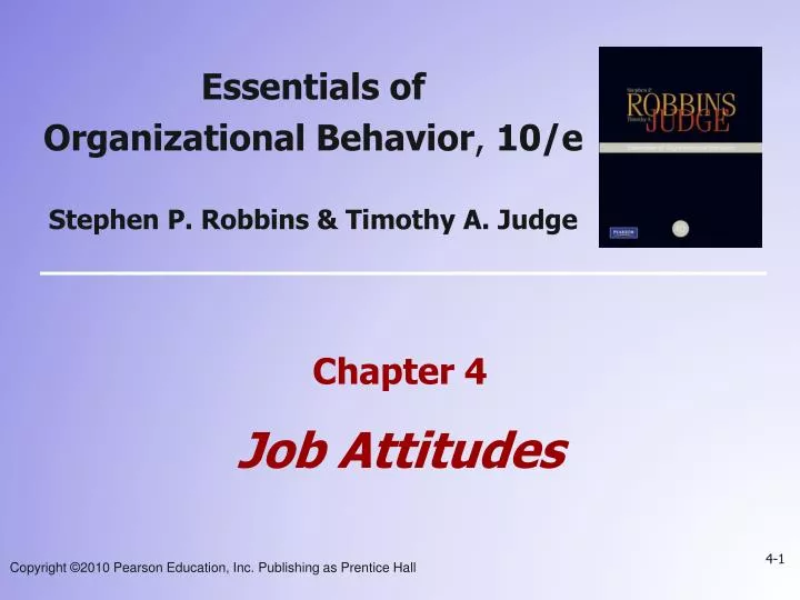 chapter 4 job attitudes