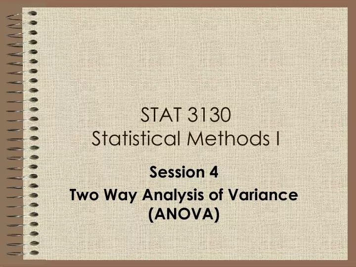 stat 3130 statistical methods i