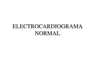 electrocardiograma normal
