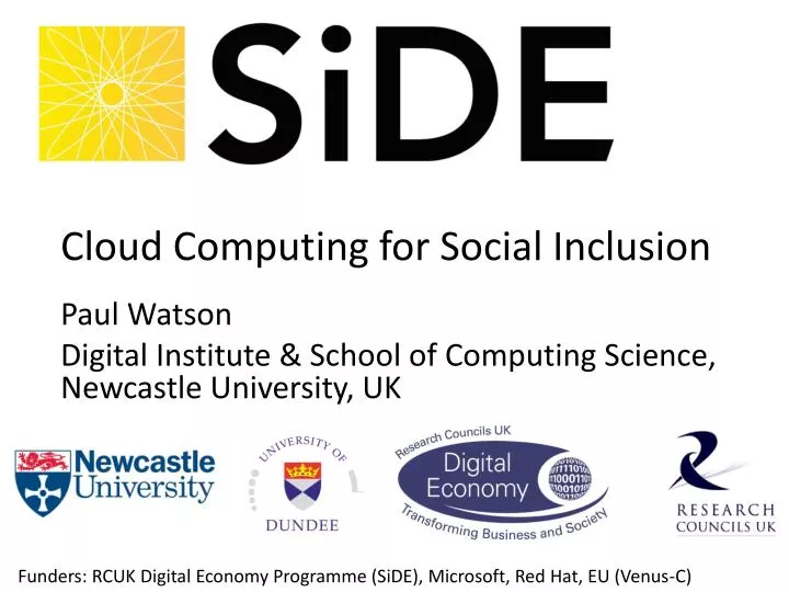 paul watson digital institute school of computing science newcastle university uk