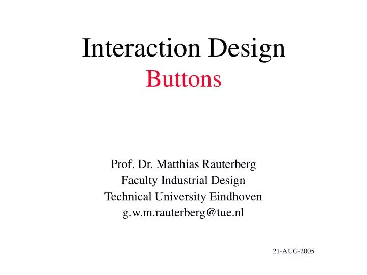 interaction design buttons