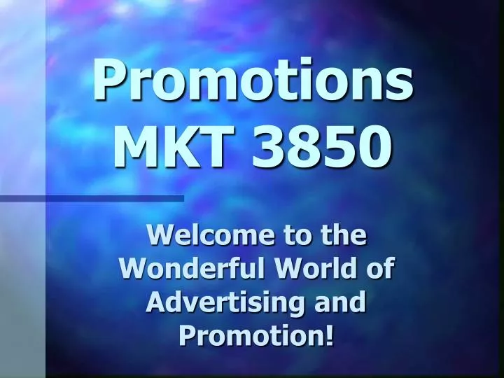 promotions mkt 3850