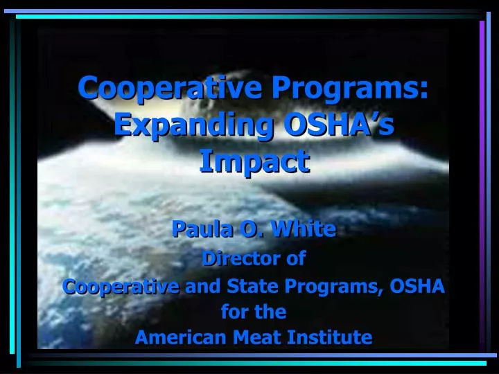cooperative programs expanding osha s impact