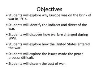 Objectives