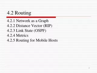 4.2 Routing