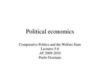 Political economics