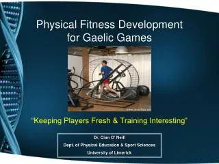 Physical Fitness Development for Gaelic Games