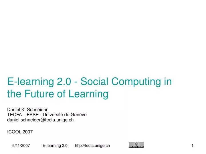 e learning 2 0 social computing in the future of learning