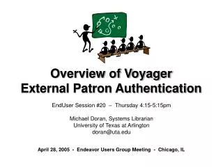 Overview of Voyager External Patron Authentication