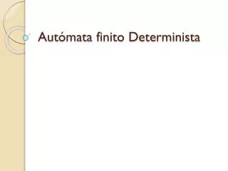 aut mata finito determinista