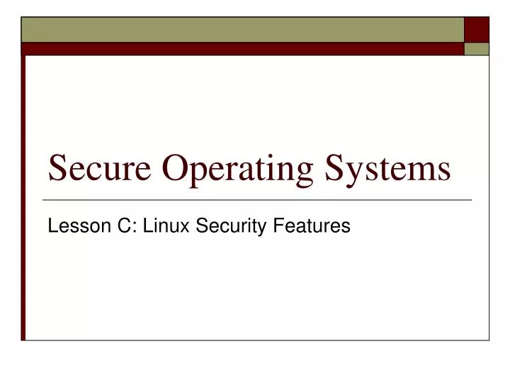 secure operating systems